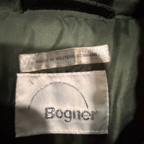 Bogner Vintage made in Western Germany green long parka Down filled size EU48 - Picture 12 of 16
